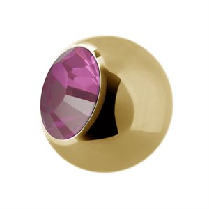 24k gold plated jewelled ball