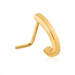 Gold plated steel half ring nosescrew