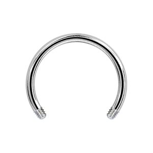Titanium circular barbell wire