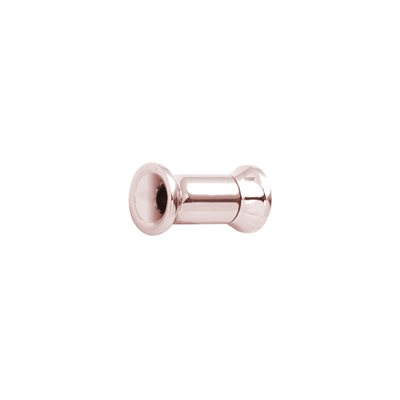 24k rose gold plated internal threaded double flared tunnel