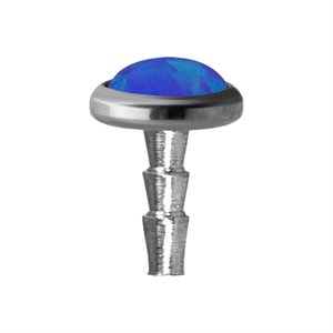 Titanium opal disc for push in Bioplast labret