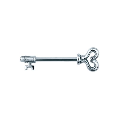 Nipple barbell with keys casting attachments