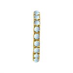 24k gold plated hinged clicker ring with opals