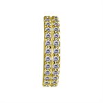 24k gold plated CoCr jewelled hinged clicker ring