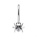 CoCr jewelled spider charm for clicker