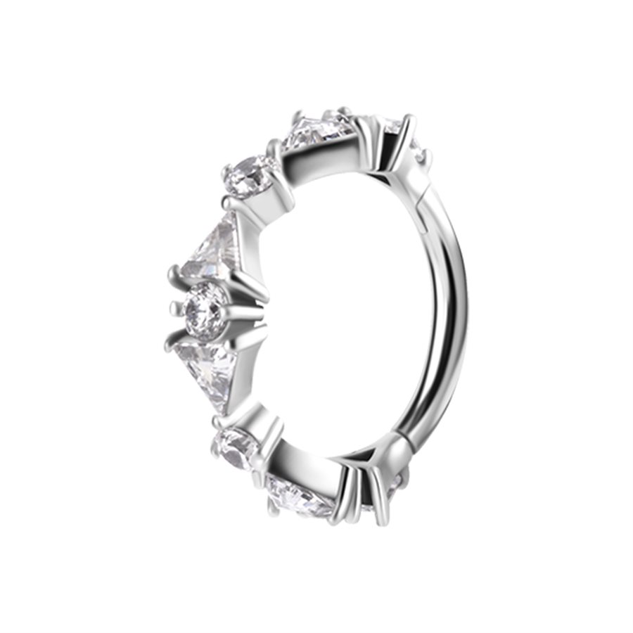 CoCr font facing jewelled clicker ring