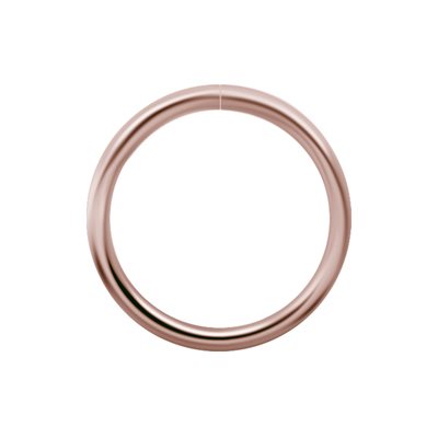 18k rose gold continious ring