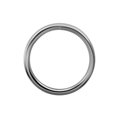 18k white gold continious seamless ring