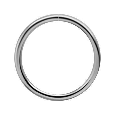 18k white gold continious seamless ring